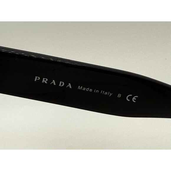 PRADA Sunglasses Black Retro Frames 54-22 140 SPR-170 Polarized & Case MRSP$530 - Picture 4 of 12